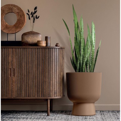 DONICZKA DO KWIATÓW MILLY NA NODZE ŚR 24CM ZIELONA PINA