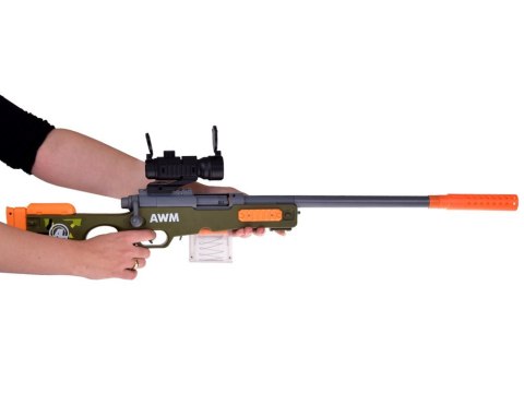 Duży Karabin snajperski naboje łuski celownik magazynek ZA4632