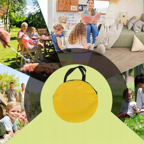 Duży namiot dla dzieci do zabawy Wesoły Autobus samo rozkładający się