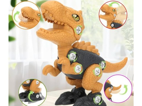 Klocki Konstrukcyjne DINOZAUR Do Skręcania I Rozkręcania Zestaw Klocków 36 El.