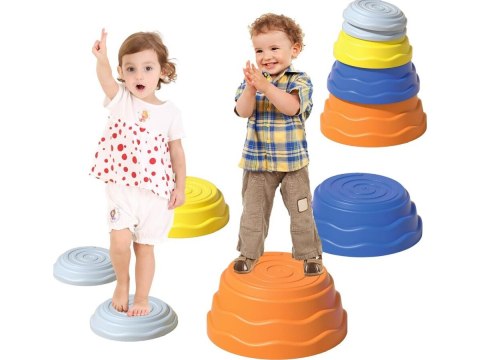 Ścieżka Sensoryczna Dla Dzieci KAMIENIE BALANSUJĄCE 7 Szt Równowaga Trening Równowagi