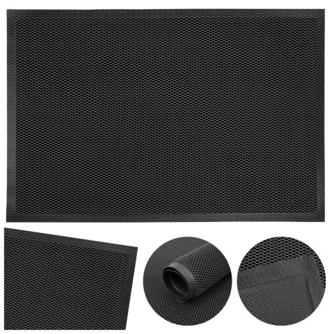 Wycieraczka wejściowa pod drzwi 80x120 cm SAMARIA szara