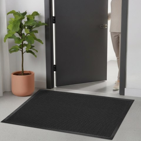 Wycieraczka wejściowa pod drzwi 80x120 cm SAMARIA szara