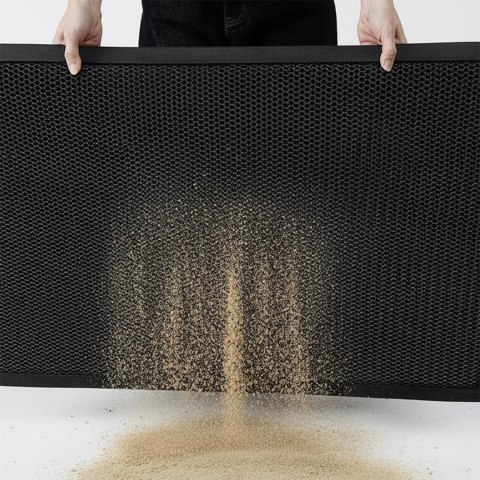 Wycieraczka wejściowa pod drzwi 80x120 cm SAMARIA szara