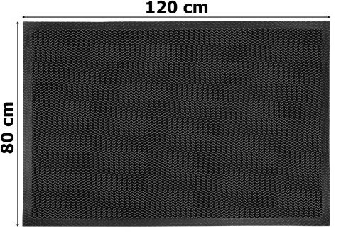 Wycieraczka wejściowa pod drzwi 80x120 cm SAMARIA szara