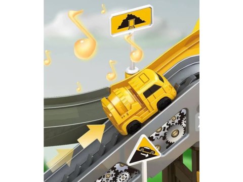 Zjazd samochodowy Tor Kulkowy PLAC BUDOWY Garaż Parking Zjeżdżalnia Dźwig