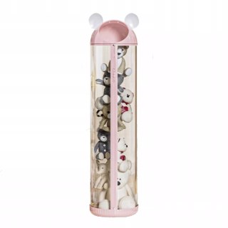 Organizer pojemnik na zabawki 112 cm zapinany na zamek różowy