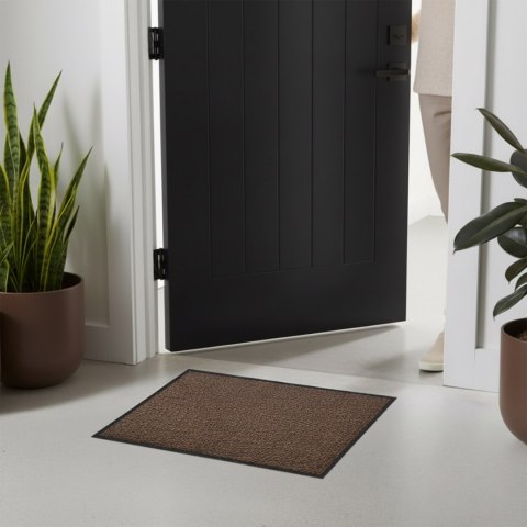 Wycieraczka wejściowa pod drzwi 40x60 cm NEILA brązowa zestaw 2 sztuk