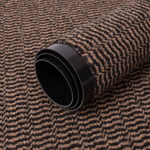 Wycieraczka wejściowa pod drzwi 40x60 cm NEILA brązowa zestaw 2 sztuk