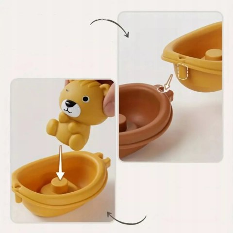 Zabawki do kąpieli na palce - zwierzątka silikonowe dla dzieci