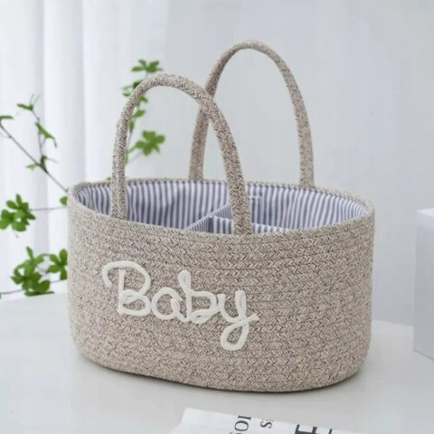 Organizer na pieluszki dla mamy torba na akcesoria niemowlaka beżowa