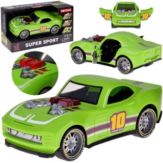 Sportowe autko rajdowe wyścigówka efekty świetlne dźwiękowe napęd ZA5846