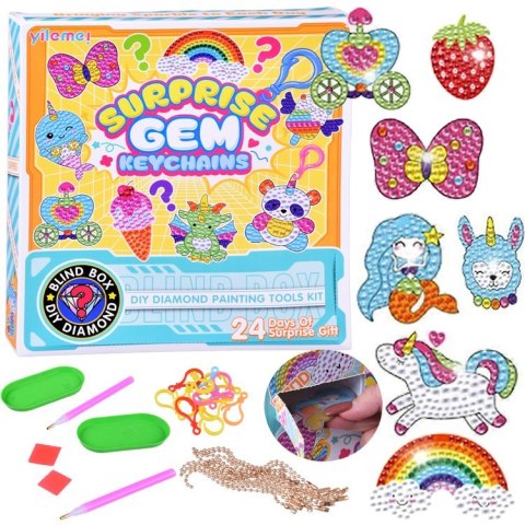 Zrób to sam DIY Bajkowa wyklejanka - HAFT diamentowy - breloczki ZA6021