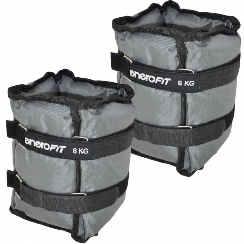 OBCIĄŻENIE NA PRZEGUBY SZARE 12KG (2x6KG) ENERO FIT