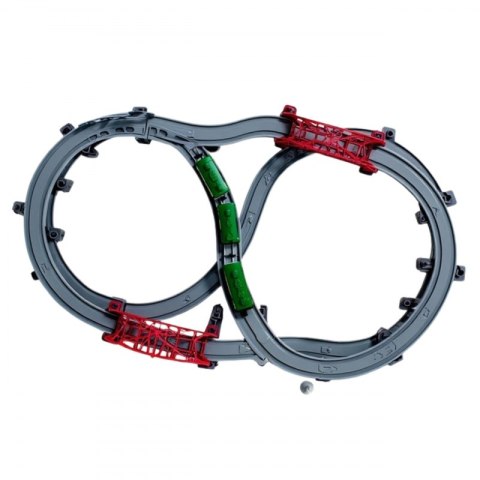 WOOPIE Nowoczesna Kolejka Elektryczna Tor XXL Lokomotywa Cargo Zestaw 115 szt.