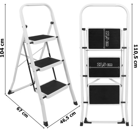 Drabinka 3-stopniowa składana STIGE