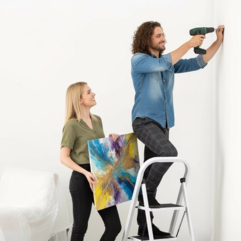 Drabinka 4-stopniowa składana STIGE