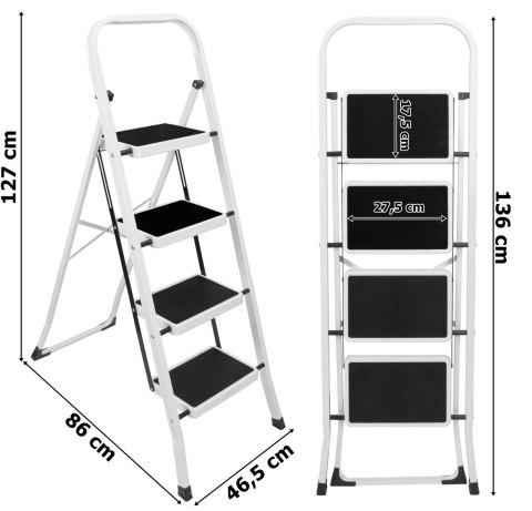 Drabinka 4-stopniowa składana STIGE