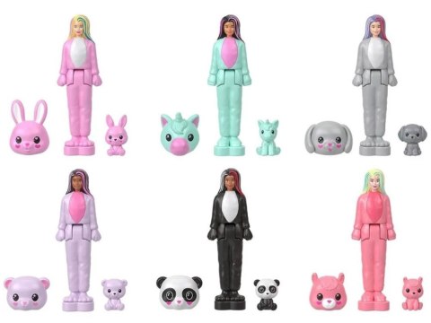 Mattel Mini Barbie Land Cutie Reveal Lalka niespodzianka w kostiumie ZA6040