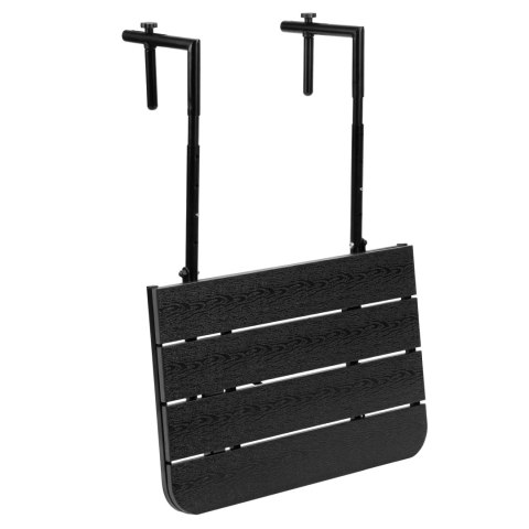 Stolik balkonowy składany ARETTO czarny