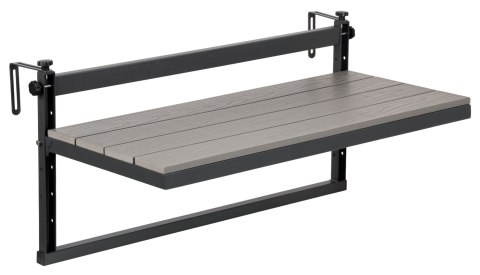 Stolik balkonowy wiszący AGATTI BIS STONEWOOD