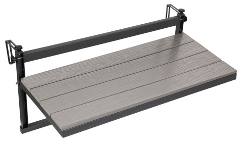 Stolik balkonowy wiszący AGATTI BIS STONEWOOD