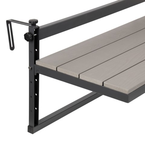 Stolik balkonowy wiszący AGATTI BIS STONEWOOD