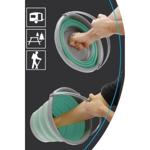 WIADERKO TURYSTYCZNE SKŁADANE POJEMNIK NA WODĘ OKRĄGŁE 10L REDCLIFFS