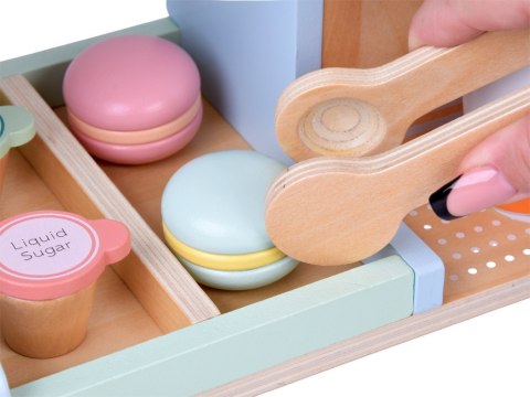 Drewniana Kawiarnia Lodziarnia - Zestaw Zabawowy z Desery Lody ZA5937