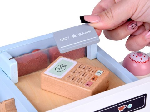 Drewniana Kawiarnia Lodziarnia - Zestaw Zabawowy z Desery Lody ZA5937