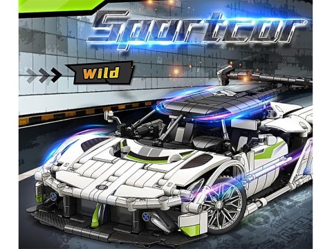 Klocki techniczne 2w1 auto sportowe statek kosmiczny 1091ele ZA5731