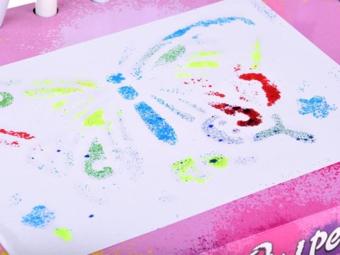 Kreatywny zestaw plastyczny AIRBRUSH - pompka pisaki i szablony ZA5709