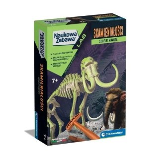 Naukowa zabawa. Skamieniałości. Mamut fluoresc