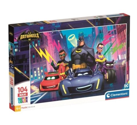 Puzzle 104 Maxi Super Kolor Batwheels