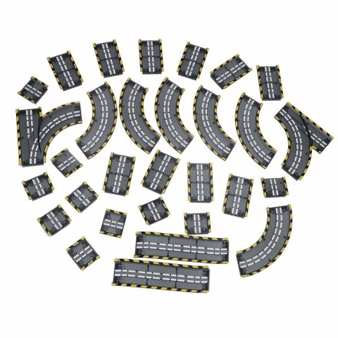 Tor wyścigowy samochodowy magnetyczny 2 pojazdy świecące 310 elementów