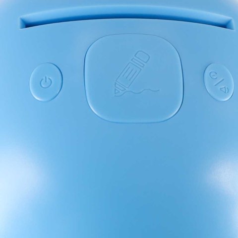 Zabawka interaktywna edukacyjna robot nauka rysowania fiszki mazaki niebieski