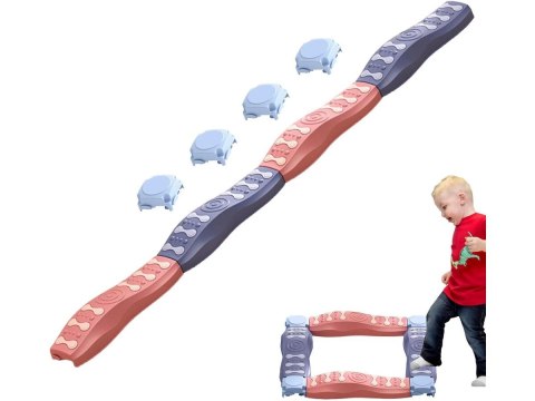 Ścieżka Sensoryczna Dla Dzieci KAMIENIE BALANSUJĄCE Do Ćwiczenia Równowagi 4 Szt Trening Nowa Wersja 6 Podkładek W Stopniach