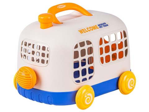 Zestaw Małego Weterynarza Transporter Dla Psa + Akcesoria Klatka Dla Zwierząt Weterynarz Doktor Pies Pluszak