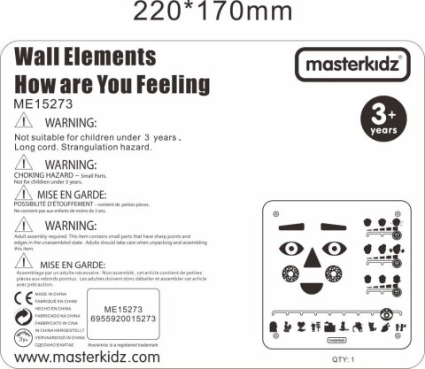 MASTERKIDZ Tablica Edukacyjna Jak Się Czujesz? Nauka Emocji