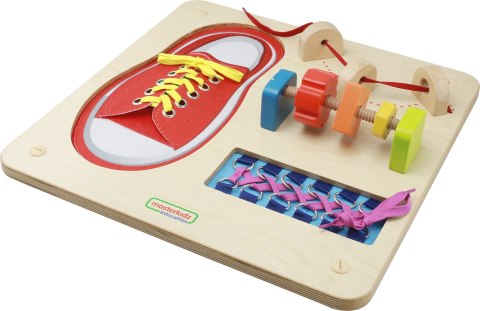 MASTERKIDZ Tablica Edukacyjna - Zręczność Manualna Sznurowanie