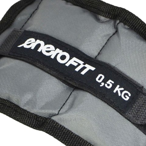 OBCIĄŻENIE NA PRZEGUBY SZARE 1KG (2x0,5KG) ENERO FIT