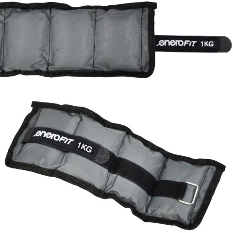 OBCIĄŻENIE NA PRZEGUBY SZARE 2KG (2x1KG) ENERO FIT