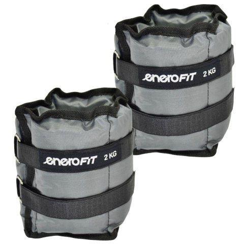 OBCIĄŻENIE NA PRZEGUBY SZARE 4KG (2x2KG) ENERO FIT