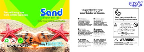 WOOPIE Zestaw do Piasku Dinozaury Wykopalisko 9 el.