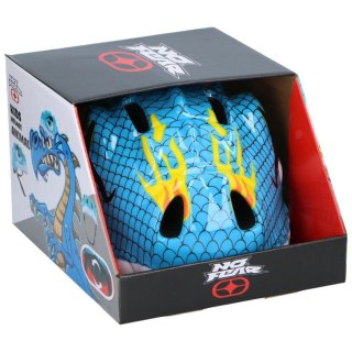 KASK ROWEROWY DZIECIĘCY REGULOWANY NO FEAR R. (48-52CM) SMOK NIEBIESKI