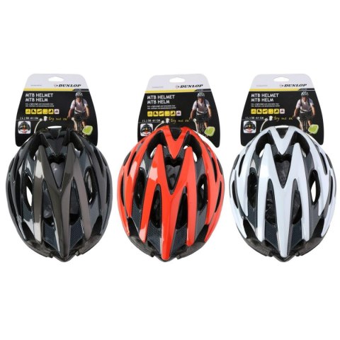 KASK ROWEROWY REGULOWANY DUNLOP MTB R.S (53-55CM) BIAŁY PERŁOWY
