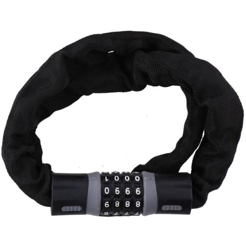 ZAPIĘCIE ROWEROWE ŁAŃCUCH NA SZYFR DŁ.90CM CZARNE DUNLOP