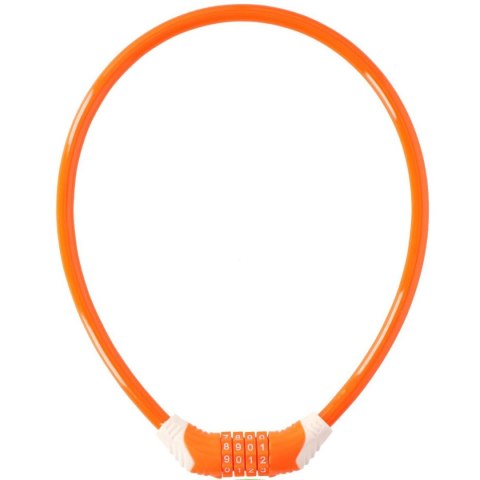 ZAPIĘCIE ROWEROWE SPIRALNE NA SZYFR 10MMx65CM POMARAŃCZOWE DUNLOP