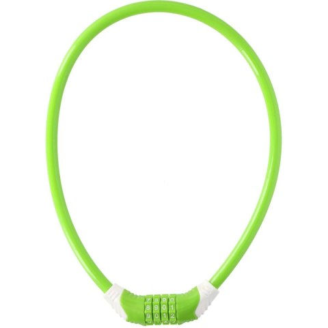 ZAPIĘCIE ROWEROWE SPIRALNE NA SZYFR 10MMX65CM ZIELONE DUNLOP