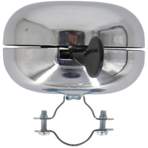 DZWONEK ROWEROWY RETRO 80x50MM SILVER XQMAX